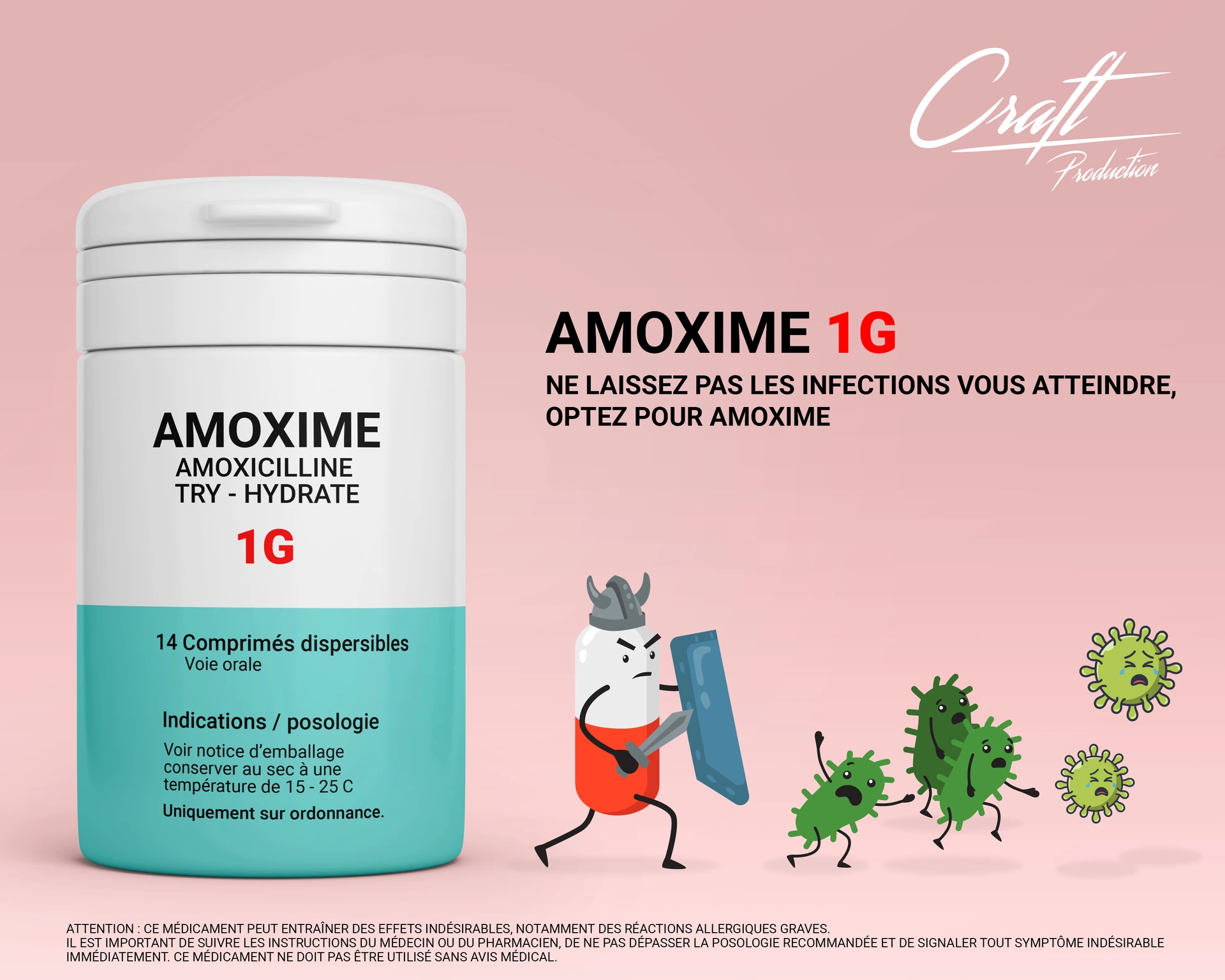 Amoxime: Packaging & advertising